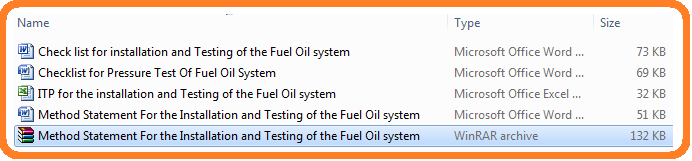 Installation Of Fuel Oil System