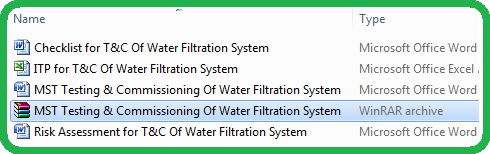 Method Statement For Testing & Commissioning Of Water Filtration System