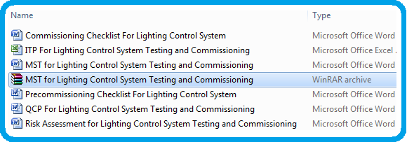 Method Statement For Lighting Control Systems Testing and Commissioning