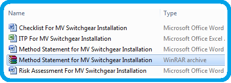 Method Statement for MV Switchgear Installation