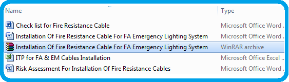 Installation Of Fire Resistance Cable For FA Emergency Lighting System