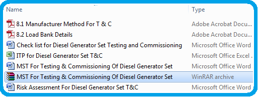 MST For Testing & Commissioning Of Diesel Generator Set