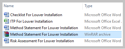 Method Statement For Louver Installation