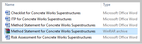 Method Statement for Concrete Works Superstructures