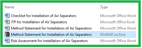 Method Statement for Installation of Air Separators