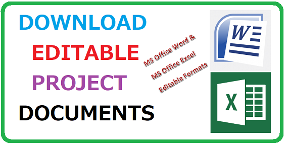 download editable project documents