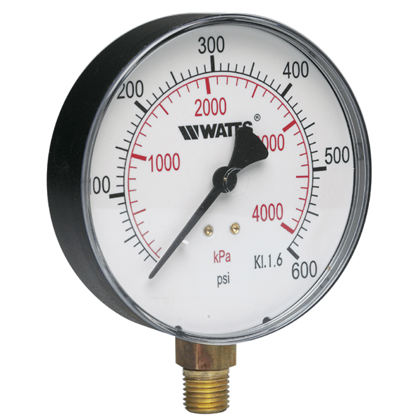 pressure gauge for water line