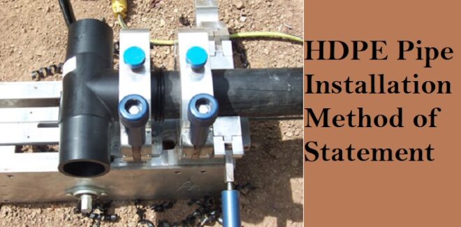 hdpe pipe installation method statement pdf