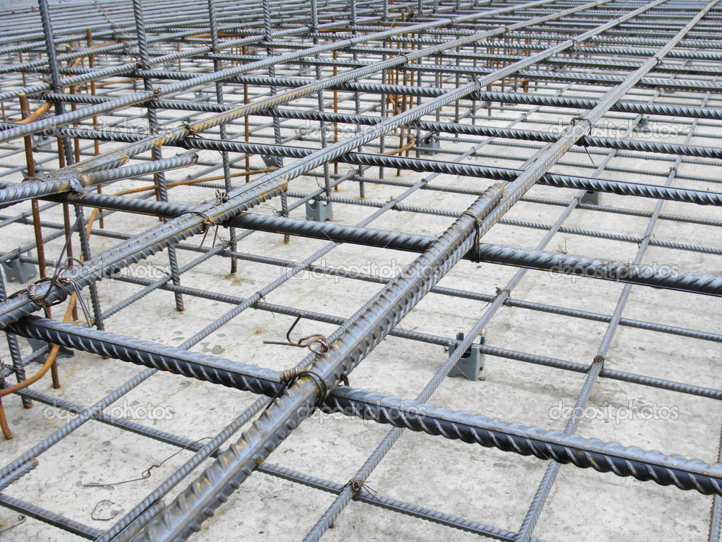 Installation Of Reinforcement Steel Bars For Footing, Strap Beam, Raft