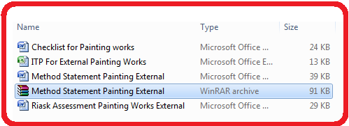 method statement for painting works external