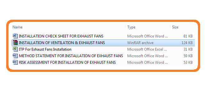 Method Statement For Installation of Ventilation, Exhaust, Extract & Plume Fans