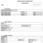 Hazardous Waste Consignment Note