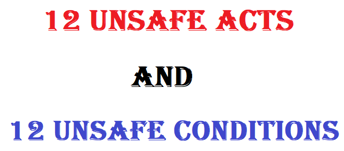 What is Unsafe Act & Unsafe Condition? Toolbox Talk Topics