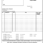 Document transmittal form sample