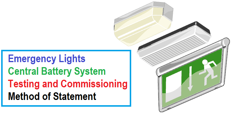 Emergency Lights Central Battery System Testing and Commissioning Method of Statement