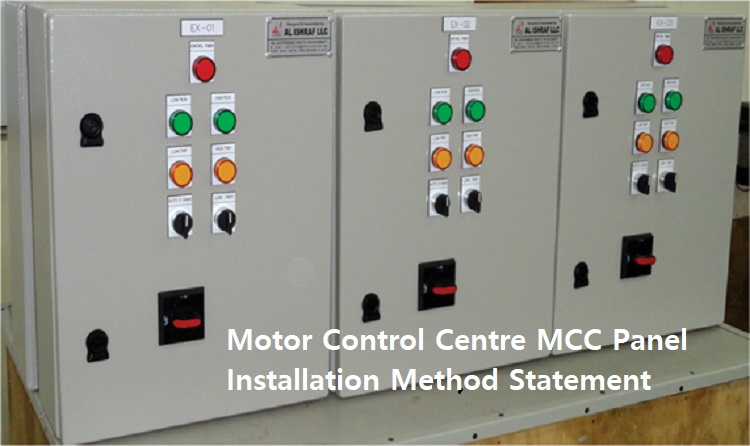 Motor Control Centre MCC Panel Installation Method Statement