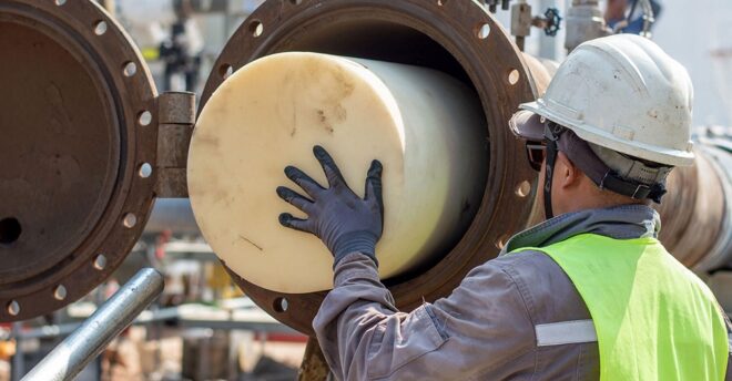 Hydrostatic Testing Procedure Including Pigging, Draining, Swabbing and Drying of Pipelines